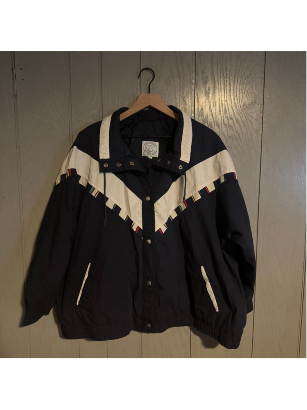 Vintage 80s/90s Current Seen Nautical Boating Jacket — 3X